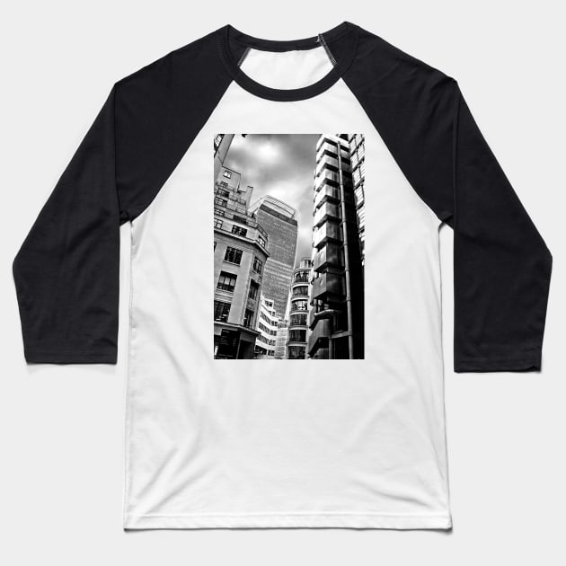 20 Fenchurch Street Walkie-Talkie Lloyds Building London Baseball T-Shirt by AndyEvansPhotos